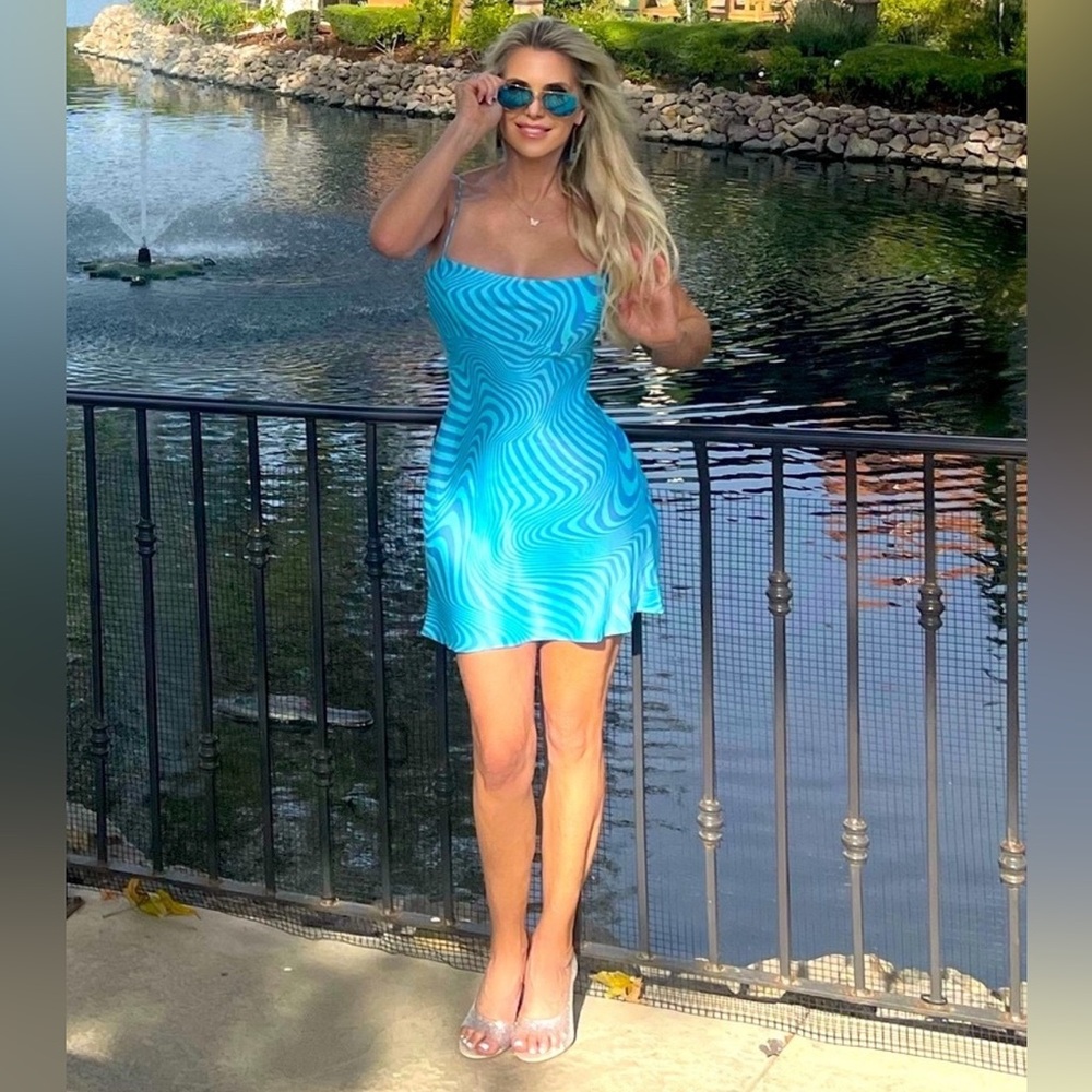 Zara Blue Mini Dress